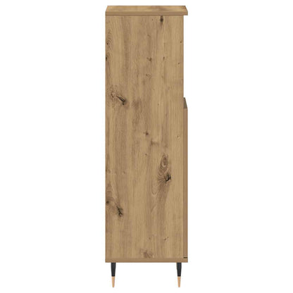 Badschrank Artisan-Eiche 30x30x100 cm Holzwerkstoff