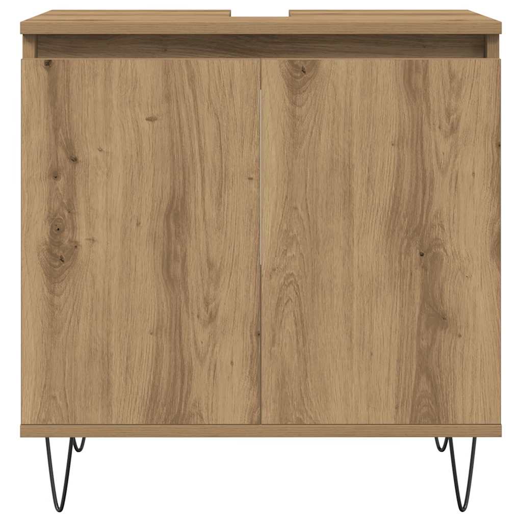 Badschrank Artisan-Eiche 58x33x60 cm Holzwerkstoff