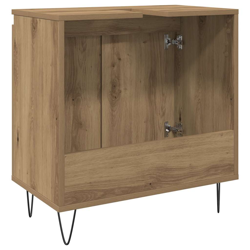 Badschrank Artisan-Eiche 58x33x60 cm Holzwerkstoff