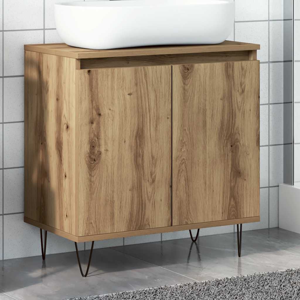 Badschrank Artisan-Eiche 58x33x60 cm Holzwerkstoff