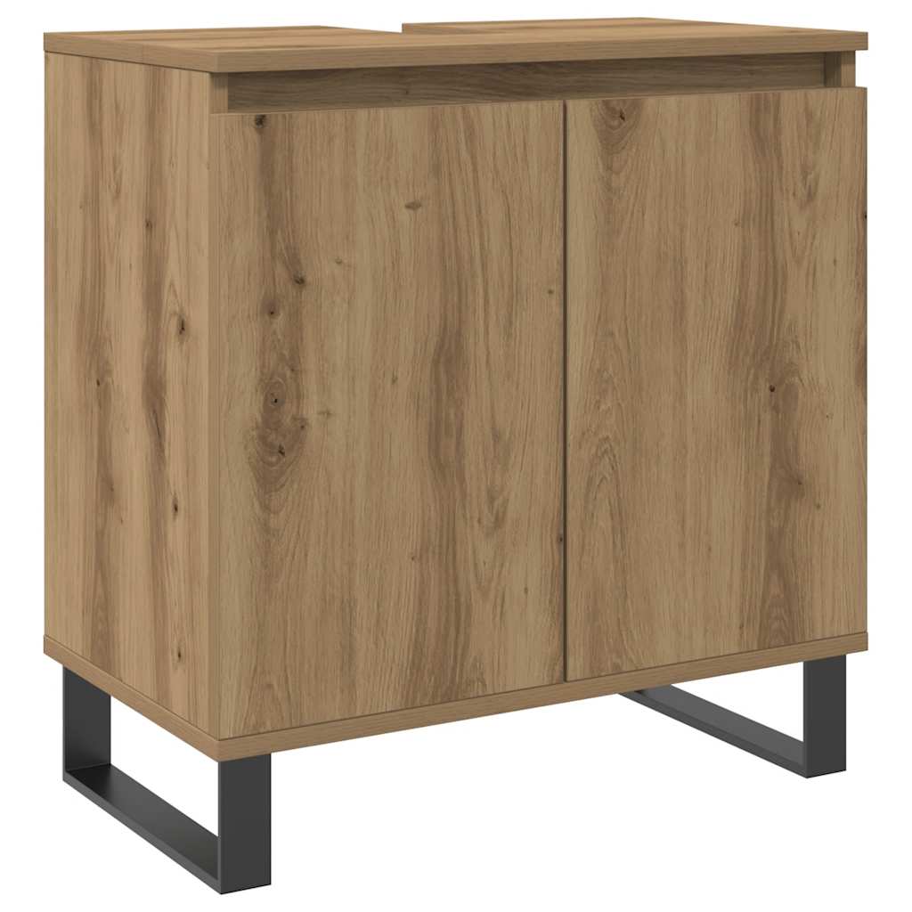 Badschrank Artisan-Eiche 58x33x60 cm Holzwerkstoff