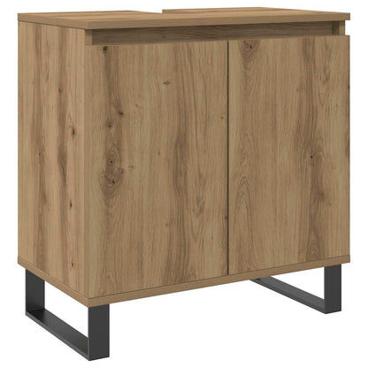 Badschrank Artisan-Eiche 58x33x60 cm Holzwerkstoff