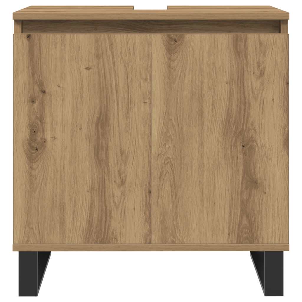 Badschrank Artisan-Eiche 58x33x60 cm Holzwerkstoff