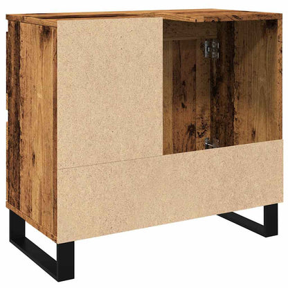 Waschbeckenunterschrank Altholz-Optik 65x33x60 cm Holzwerkstoff