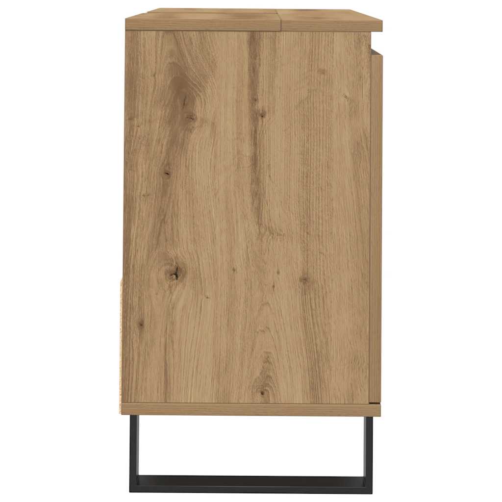 Waschbeckenunterschrank Artisan-Eiche 65x33x60 cm Holzwerkstoff
