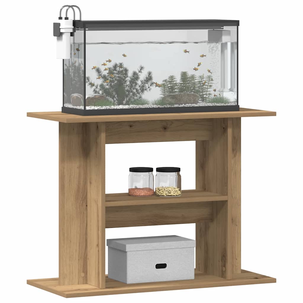 Aquariumständer Artisan-Eiche 80x35x60 cm Holzwerkstoff