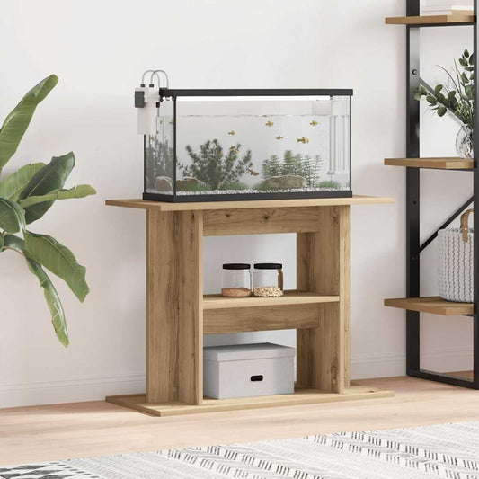 Aquariumständer Artisan-Eiche 80x35x60 cm Holzwerkstoff