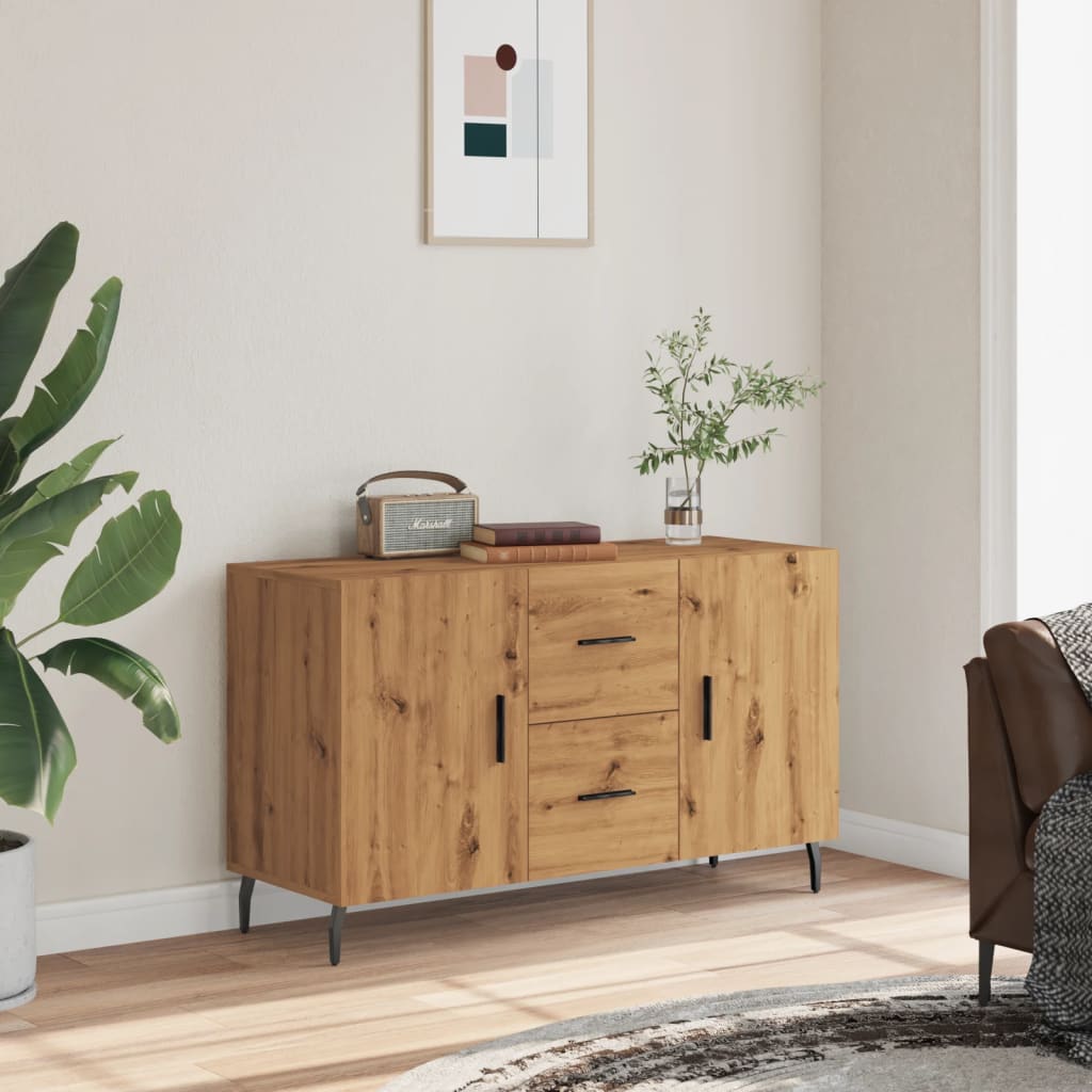 Sideboard Artisan-Eiche 100x36x60 cm Holzwerkstoff