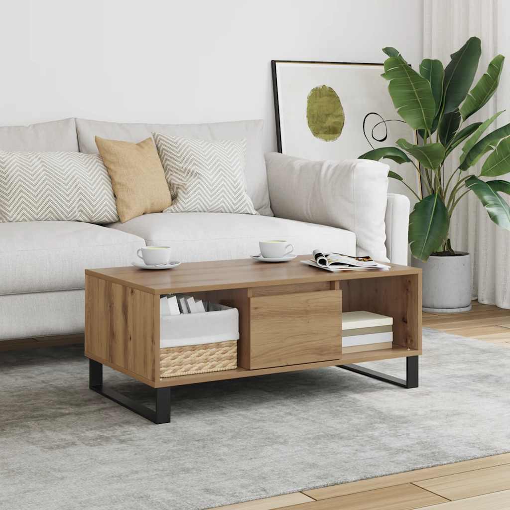 Couchtisch Artisan-Eiche 90x50x36,5 cm Holzwerkstoff