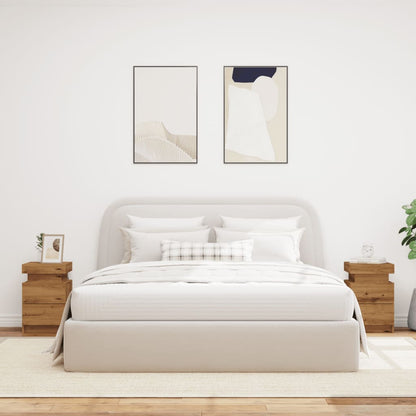 LED-Nachttische 2 Stk. Artisan-Eiche 35x39x55 cm Holzwerkstoff