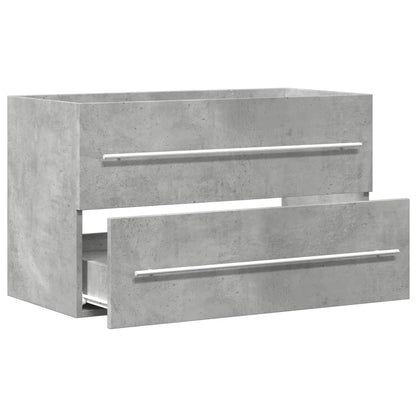 Waschbeckenunterschrank Beton Grau 80x38,5x48 cm