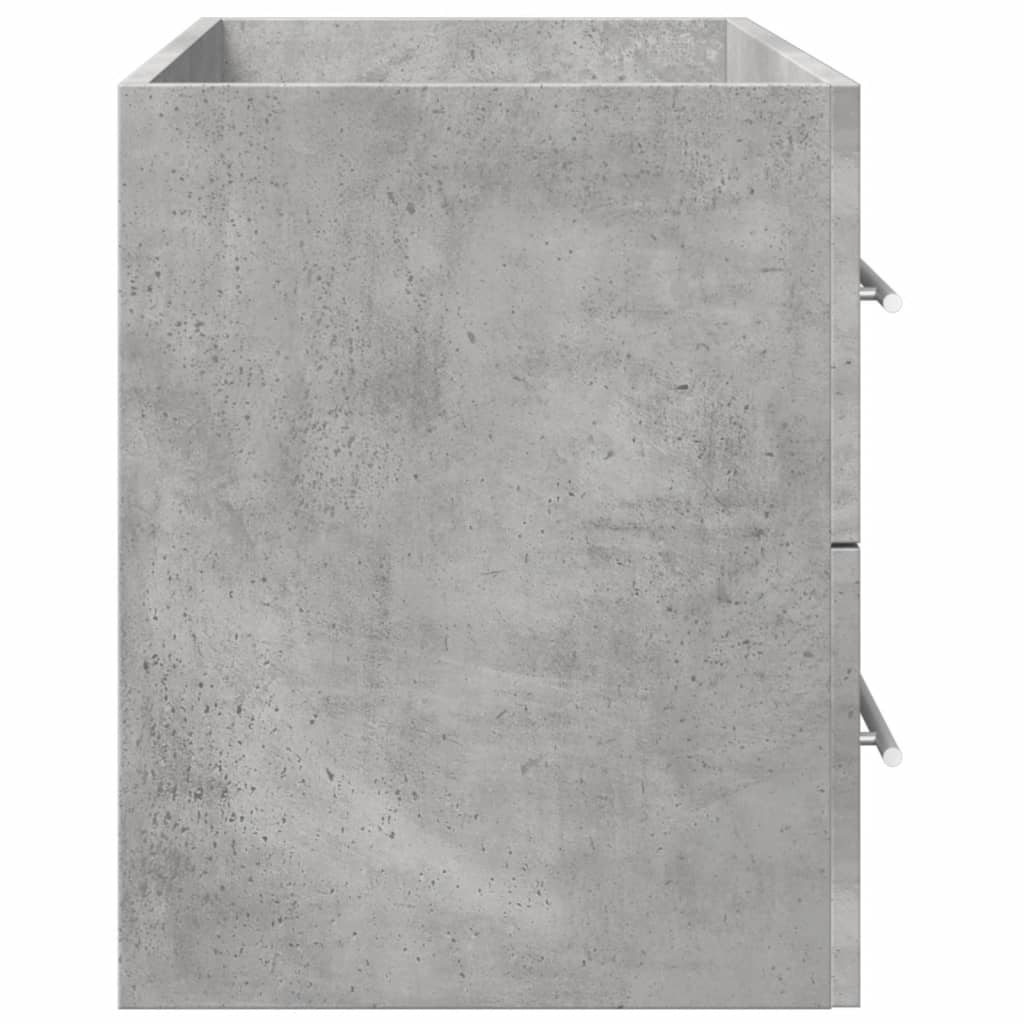 Waschbeckenunterschrank Beton Grau 80x38,5x48 cm
