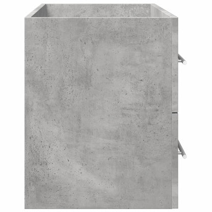Waschbeckenunterschrank Beton Grau 80x38,5x48 cm