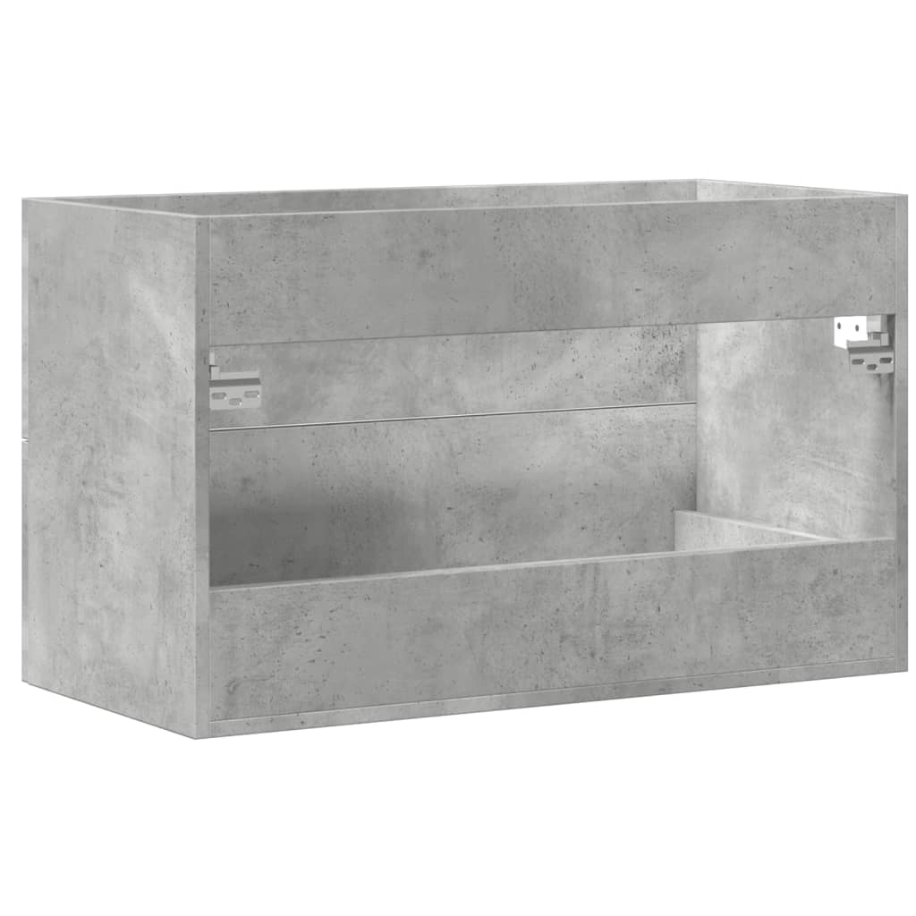 Waschbeckenunterschrank Beton Grau 80x38,5x48 cm