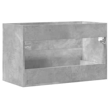 Waschbeckenunterschrank Beton Grau 80x38,5x48 cm