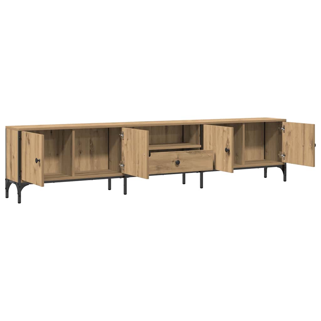TV-Schrank mit Schublade Artisan-Eiche 200x25x44 cm