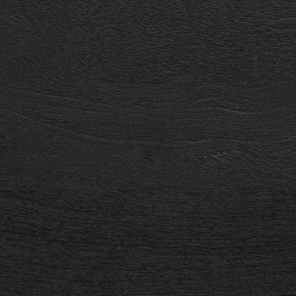 Badschrank Schwarz 38x33x160 cm Massivholz Mango