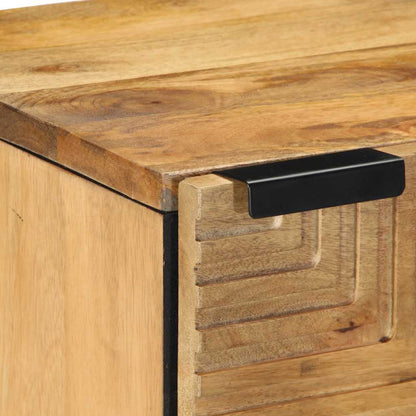 Nachttische 2 Stk. Braun 40x33x46 cm Massivholz Mango