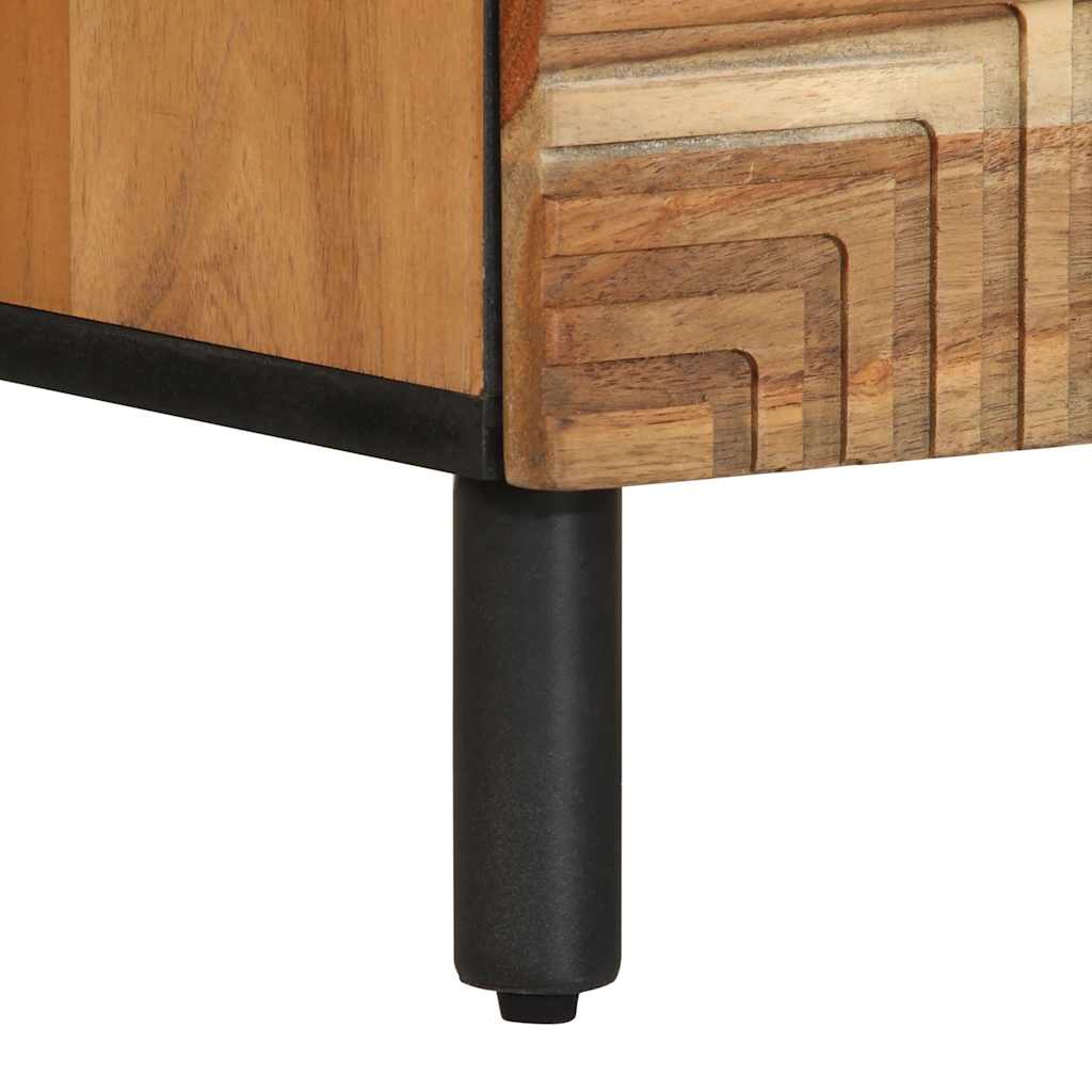 Nachttisch 40x33x46 cm Massivholz Akazie