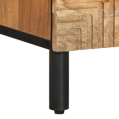 Nachttisch 40x33x46 cm Massivholz Akazie