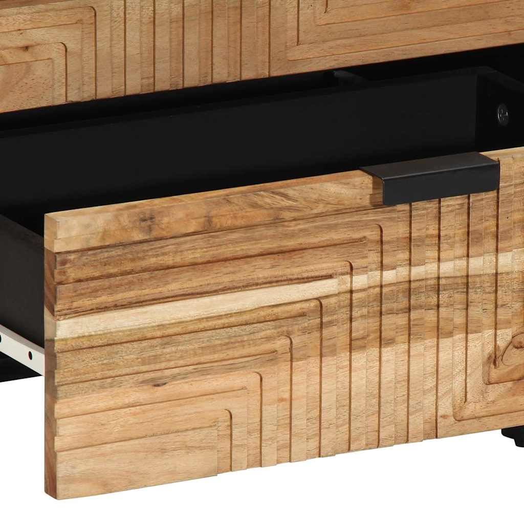 Nachttisch Braun 50 x 33 x 62 cm Massivholz Akazie