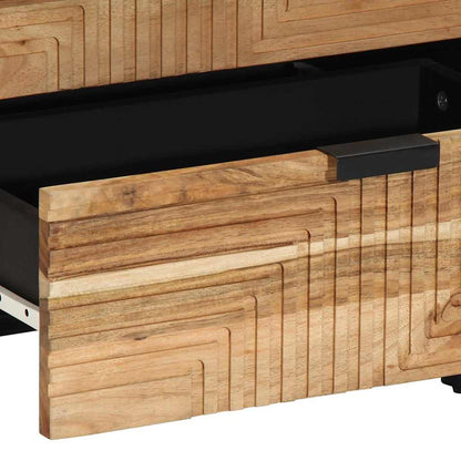 Nachttisch Braun 50 x 33 x 62 cm Massivholz Akazie