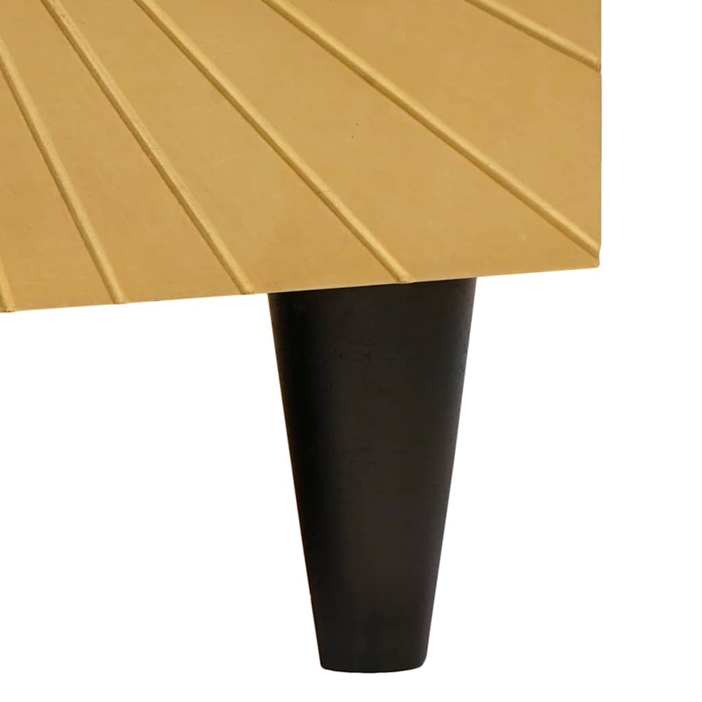 Couchtisch Schwarz und Gold 80 x 50 x 40 cm