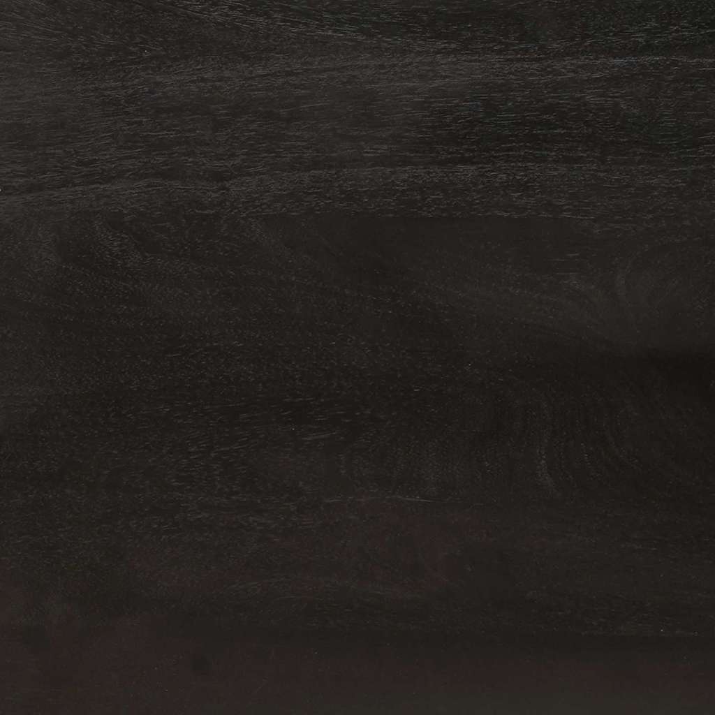 Couchtisch Schwarz und Gold 100 x 54 x 40 cm massives Mangoholz