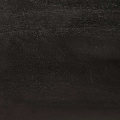 Couchtisch Schwarz und Gold 100 x 54 x 40 cm massives Mangoholz