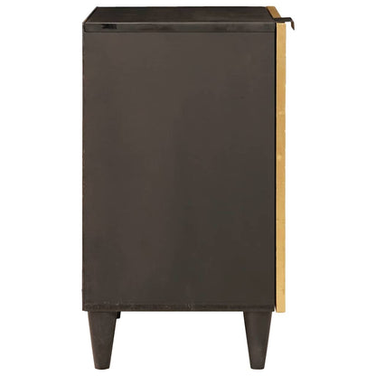 Badezimmerschrank mit Regal Schwarz und Gold 38 x 33 x 58 cm