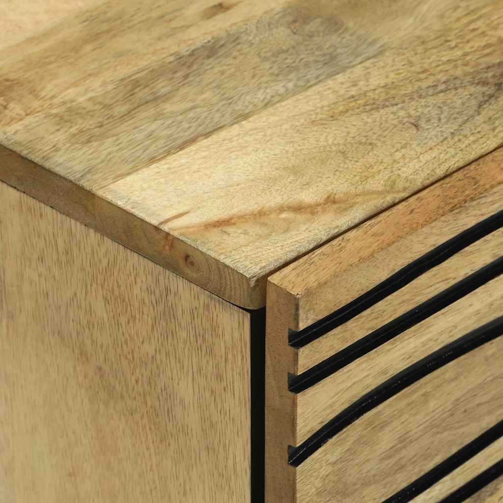 Nachttisch Braun 50 x 33 x 60 cm massives Mangoholz