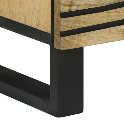 Sideboard Braun 40 x 33 x 75 cm massives Mangoholz