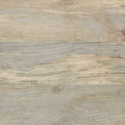 Nachttisch Weiß und Schwarz 40 x 33 x 46 cm massives Mangoholz