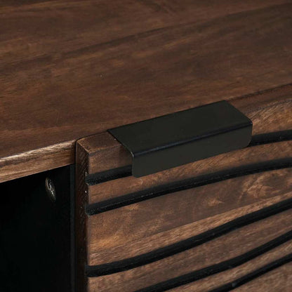 Couchtisch Braun und Schwarz 80 x 50 x 40 cm