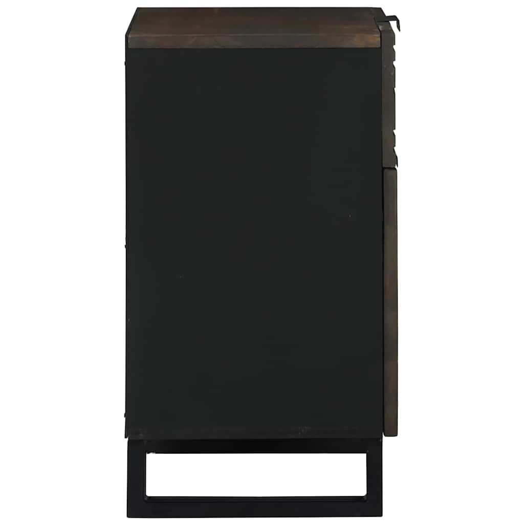 Nachttisch Walnuss 50 x 33 x 60 cm massives Mangoholz