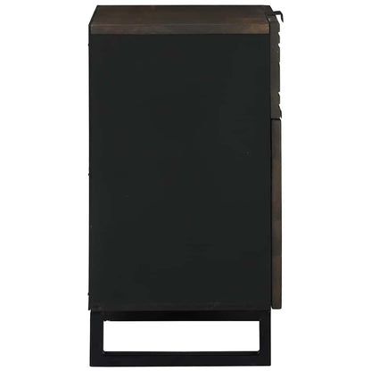 Nachttisch Walnuss 50 x 33 x 60 cm massives Mangoholz