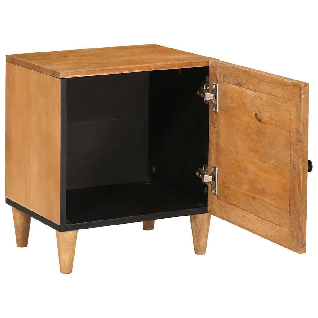Nachttisch 2 pcs Hellbraun 40 x 33 x 46 cm massives Mangoholz