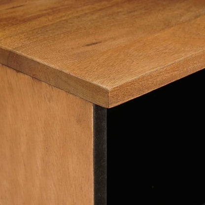 Nachttisch 2 pcs Hellbraun 40 x 33 x 46 cm massives Mangoholz