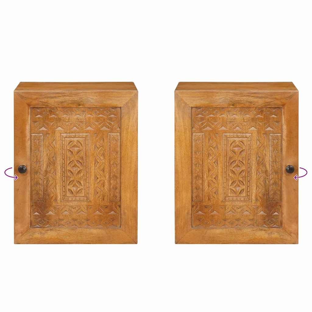 Badezimmerschrank Hellbraun 38 x 33 x 48 cm Holzwerkstoff