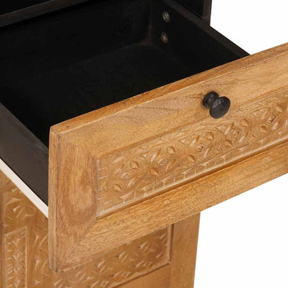 Badezimmerschrank Hellbraun 38 x 33 x 160 cm Holzwerkstoff