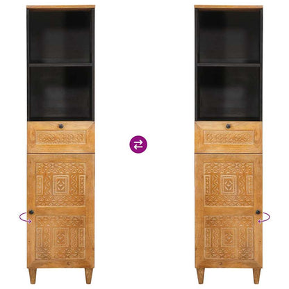 Badezimmerschrank Hellbraun 38 x 33 x 160 cm Holzwerkstoff