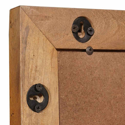 Spiegel mit Spiegel Hellbraun 57 x 70 x 3 cm massives Mangoholz