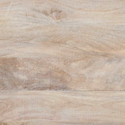 Nachttisch Beige 40 x 33 x 46 cm massives Mangoholz