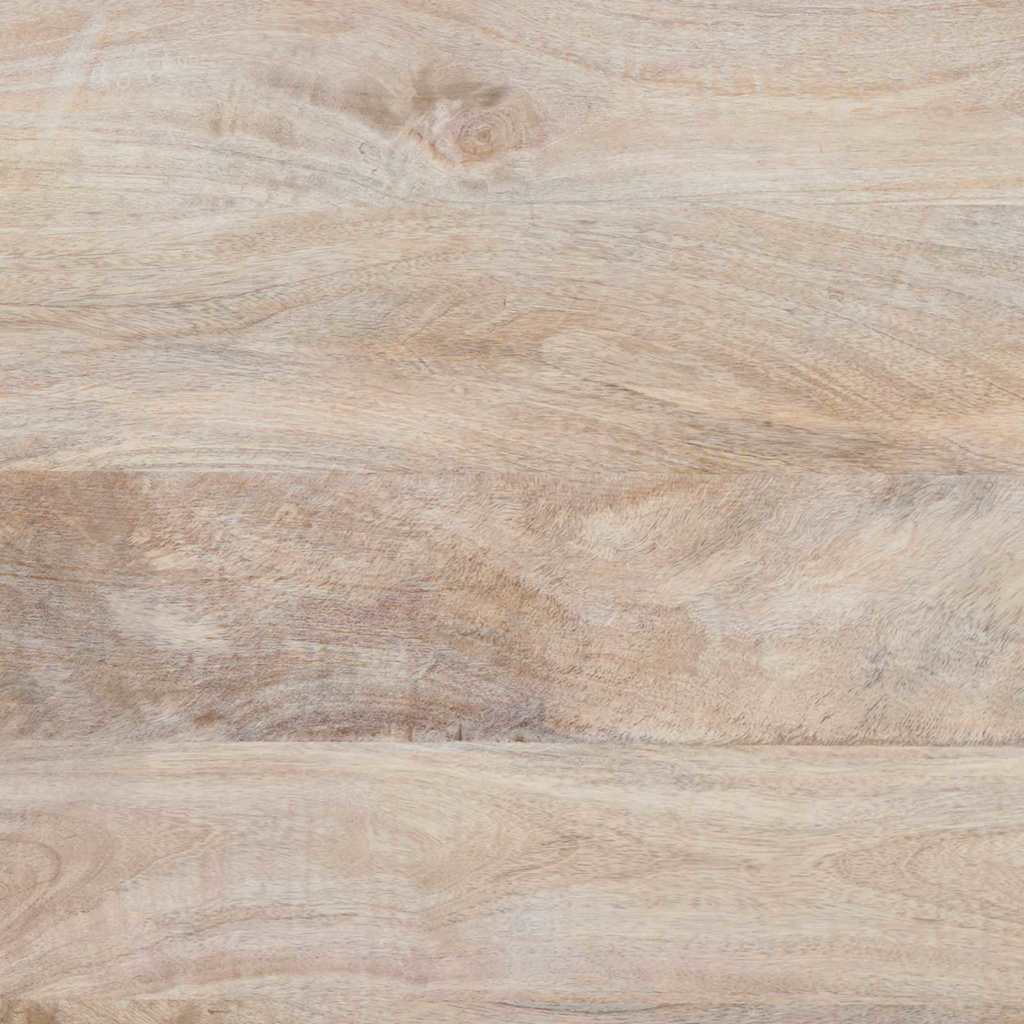 Nachttisch 2 pcs Beige 40 x 33 x 46 cm massives Mangoholz