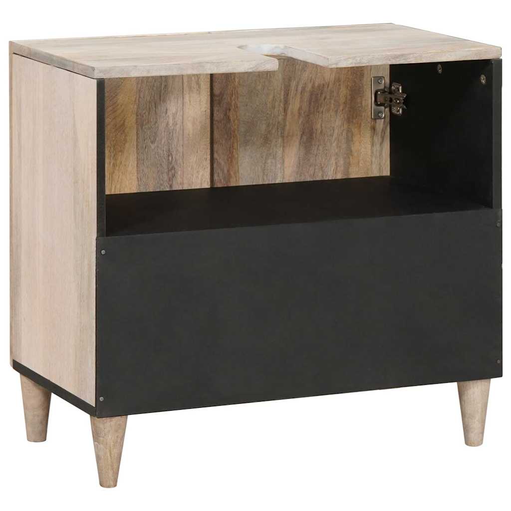 Badezimmerschrank Wandmontiert mit Tür Weiß 62 x 33 x 58 cm