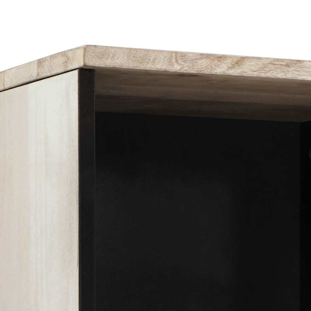 Badezimmerschrank mit Regal Weiß 38 x 33 x 160 cm Holzwerkstoff