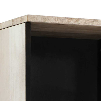 Badezimmerschrank mit Regal Weiß 38 x 33 x 160 cm Holzwerkstoff