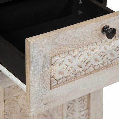 Badezimmerschrank mit Regal Weiß 38 x 33 x 160 cm Holzwerkstoff