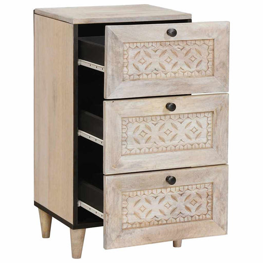 Sideboard mit Schubladen Weiß 33,5 x 40 x 75 cm