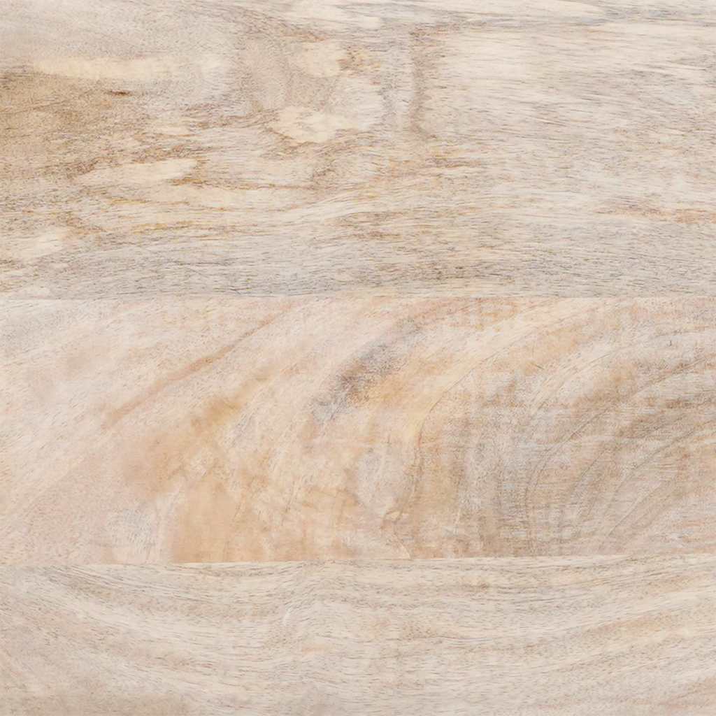 Spiegel mit Spiegel Weiß 57 x 70 x 3 cm massives Mangoholz